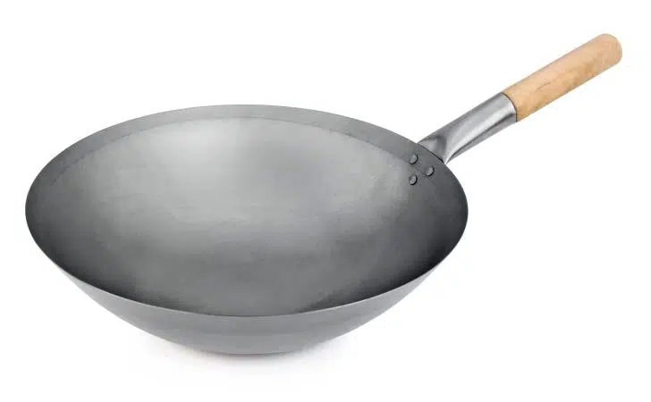 ווק ברזל ידית עץ