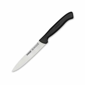 סט 5 סכינים ידיות שחורות ומעמד עץ מהודר ECCO | אקיפ