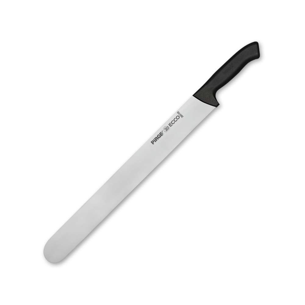 סכין קונדיטור חלקה 35 ס"מ ידית שחורה | אקיפ